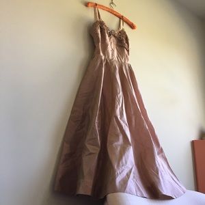 VINTAGE 50s Iridescent Bejeweled Prom Dress